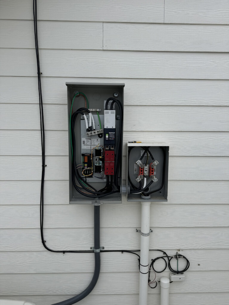 Walker Electric professional working on a residential electrical project
